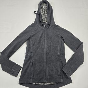 Lululemon Athletica Women's Gray Full Zip Hoodie Jacket Size 2